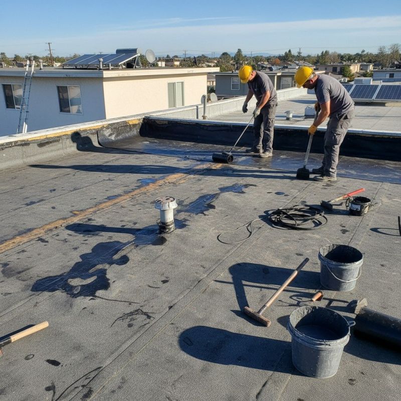 Flat Roof Deck Installation