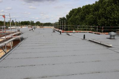 Flat Roof Deck Installation